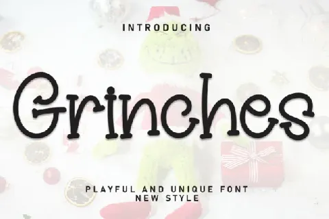 Grinches Display font