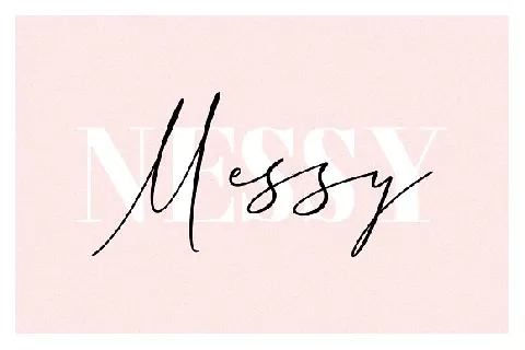 Messy Nessy Signature font