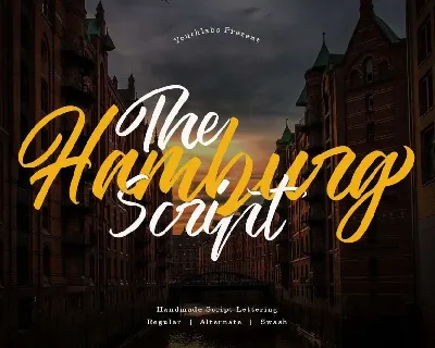 The Hamburg Script Calligraphy font