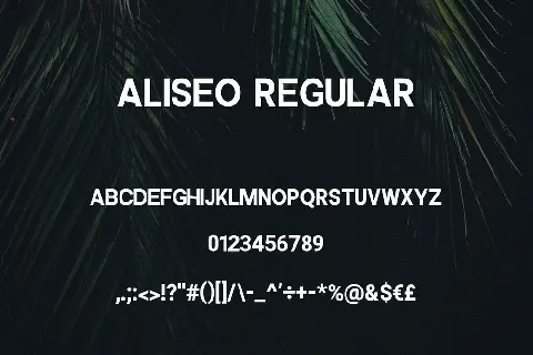 Aliseo Family Free font