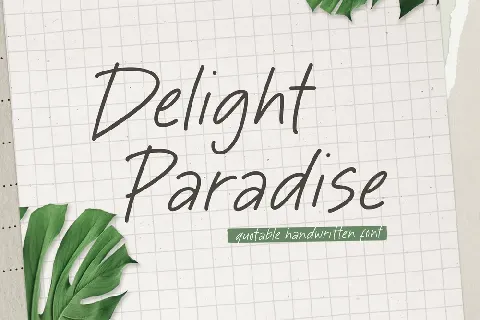 Delight Paradise font