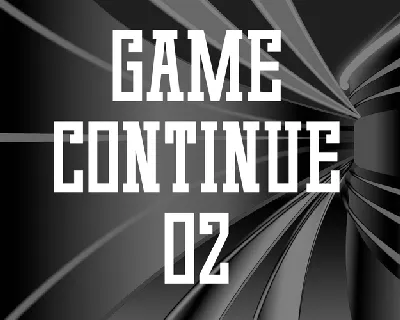 Game Continue 02 font