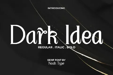 Dark Idea font