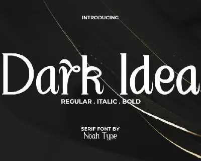 Dark Idea font