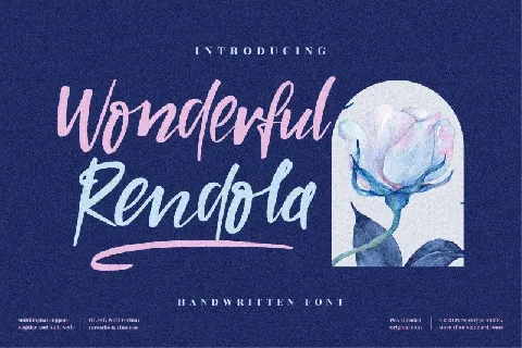 Wonderful Rendola font