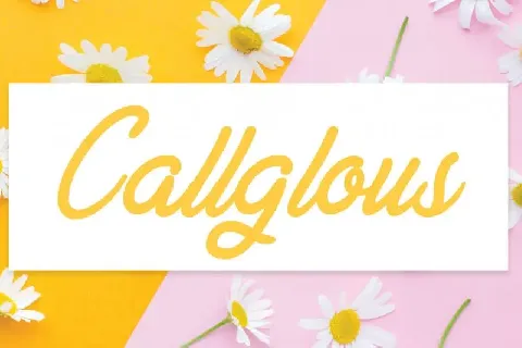 Callglous Script font