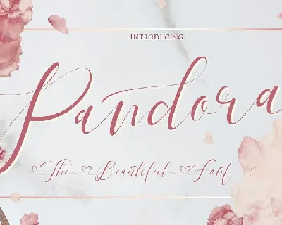 Pandora Calligraphy font