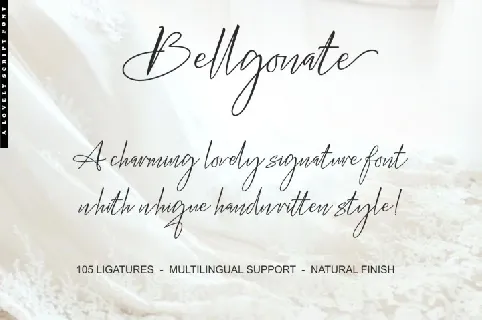 Bellgonate Signature font