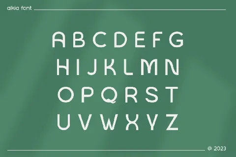 Alkia font