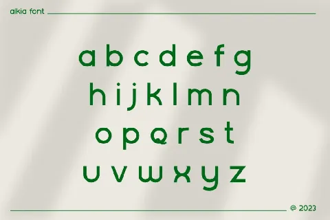 Alkia font