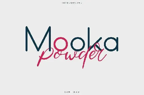 Mooka Powder Duo font