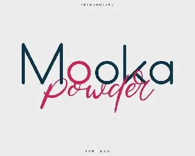 Mooka Powder Duo font