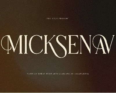 Micksenav font