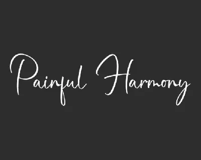 Painful Harmony font