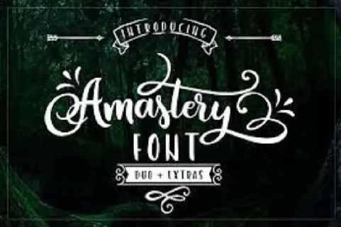 Amastery Script Free font