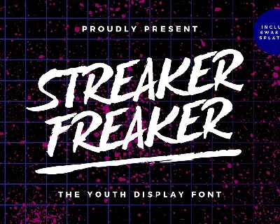 StreakerFreaker font