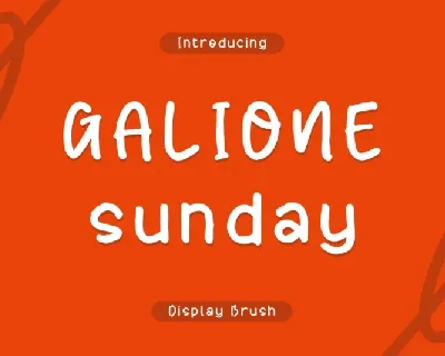 Galione Sunday font
