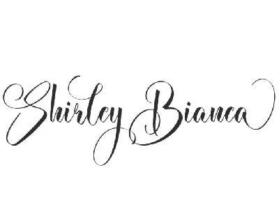 Shirley Bianca font