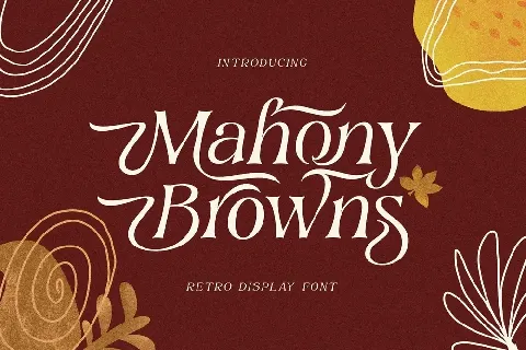 Mahony Browns font