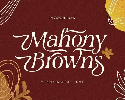 Mahony Browns font