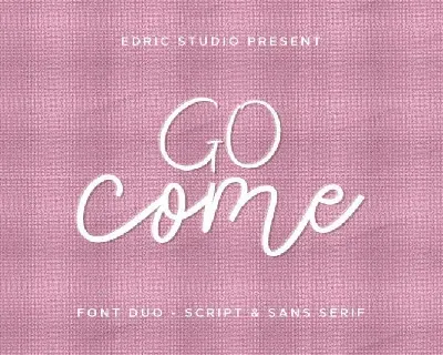 Go Come Duo font