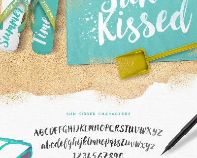 Sun Kissed Brush font