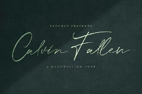 Calvin Fallen Handwritten font