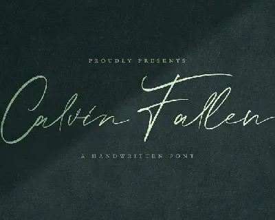 Calvin Fallen Handwritten font