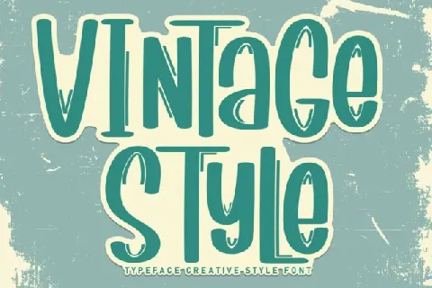 Vintage Style Display font