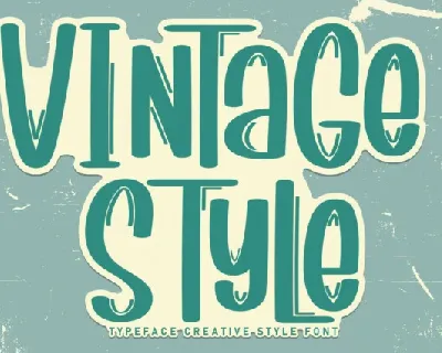 Vintage Style Display font