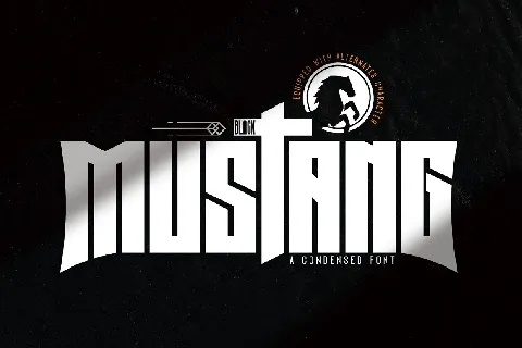 Black Mustang font