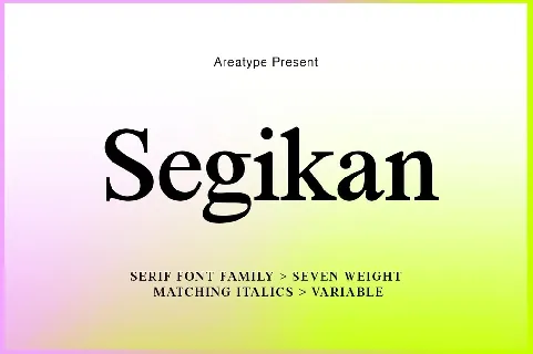 Segikan font