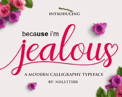 Jealous Script font