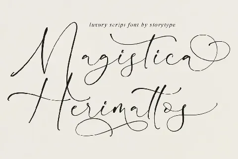 Magistica Herimattos font