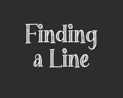 Finding a Line font