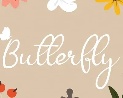 Butterfly Script font