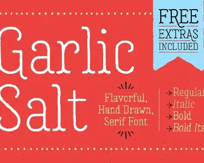 Garlic Salt Family font