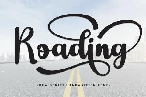 Roading font