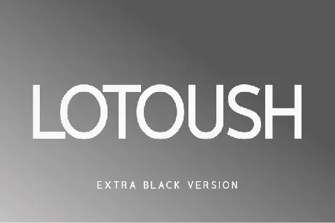 Lotoush font