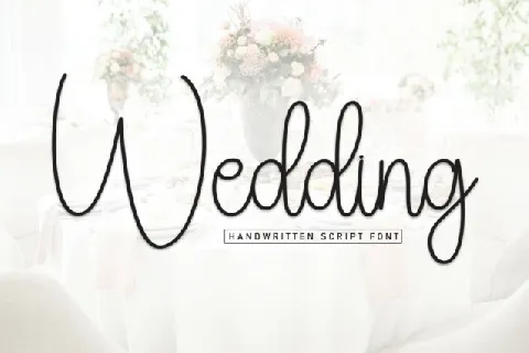 Wedding Handwritten Typeface font