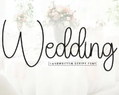 Wedding Handwritten Typeface font