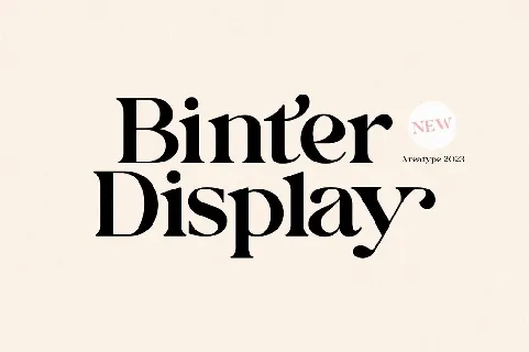 Binter Display font