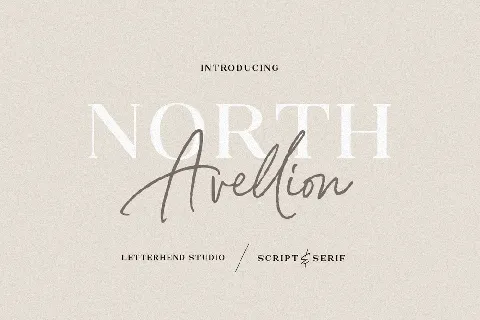 North Avellion Script Serif Duo font