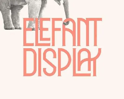 Elephant Display Free font