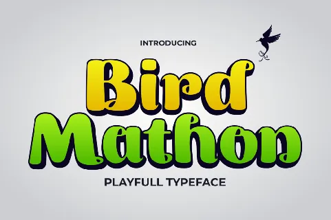 Birdmathon font