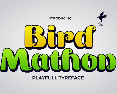 Birdmathon font