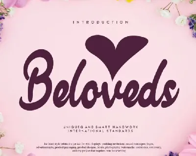 Beloveds Script font