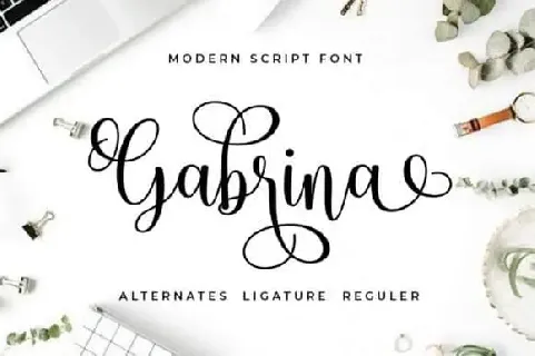 Gabrina Calligraphy font