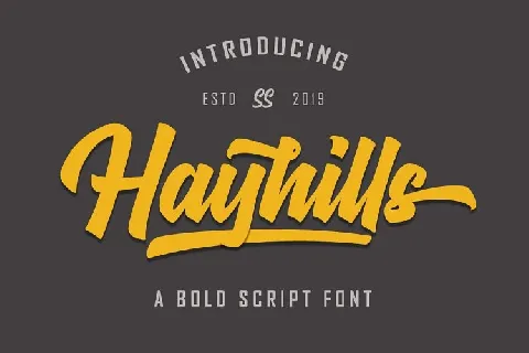 Hayhills Bold Script font