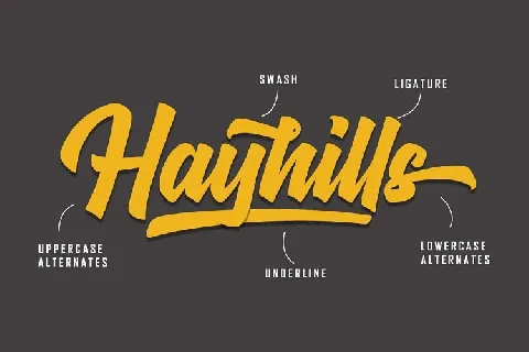 Hayhills Bold Script font